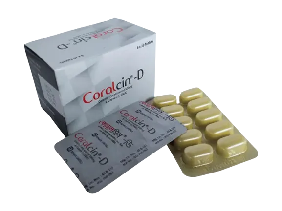 Tab. Coralcin-D 500mg + 200UI