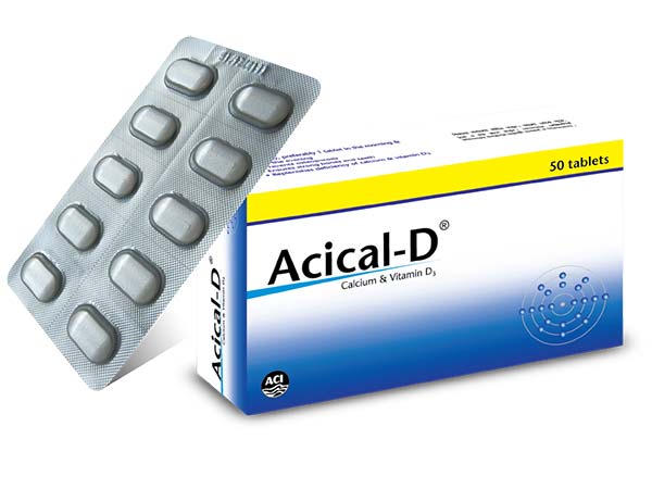 tab. Acical-D 600 mg+400UI