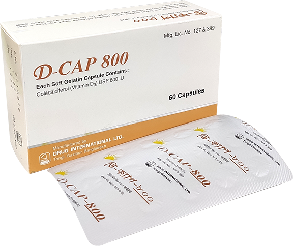 Cap. D-Cap 800 IU